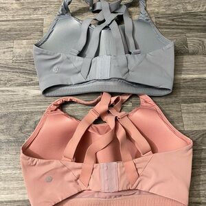 lululemon athletica Women's Gray and Pink Sports Bras 2